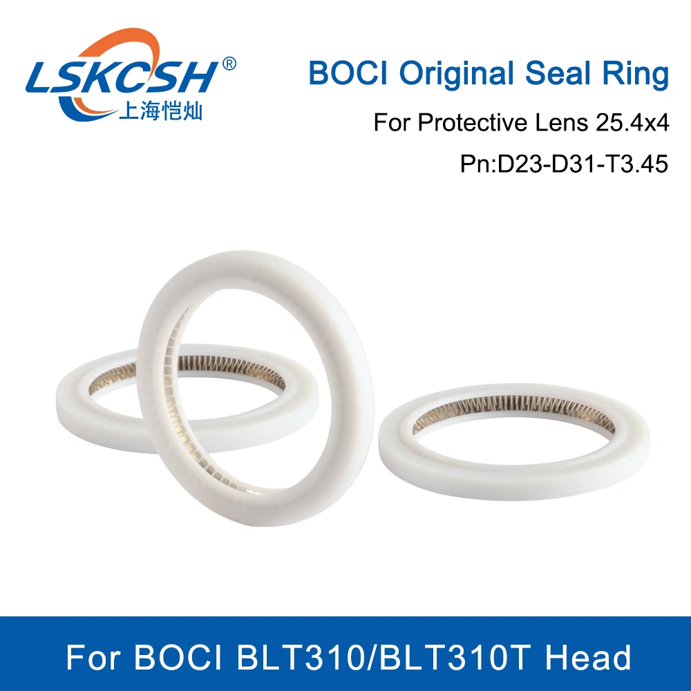 LSKCSH BOCI Original Laser Seal Ring D23-D31-T3.45 For BOCI BLT310 BLT310T Laser Head Protective Lens 25.4X4mm Laser Seal O-Ring