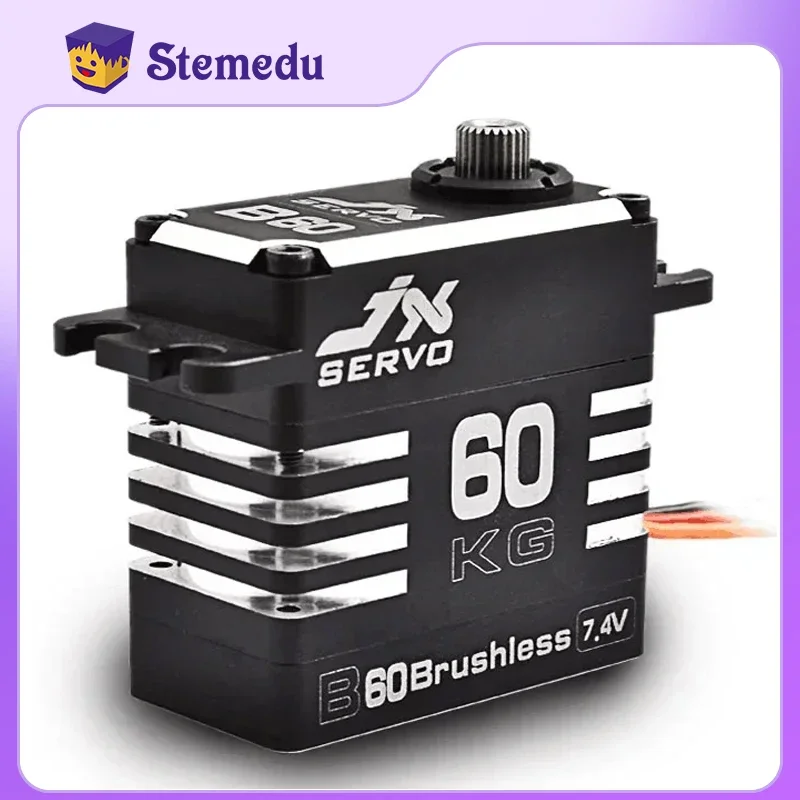 JX B60 60kg Waterproof High Torque Full Metal Aluminium Shell HV Brushless Motor Standard Digital Servo For RC Car Robot Crawler