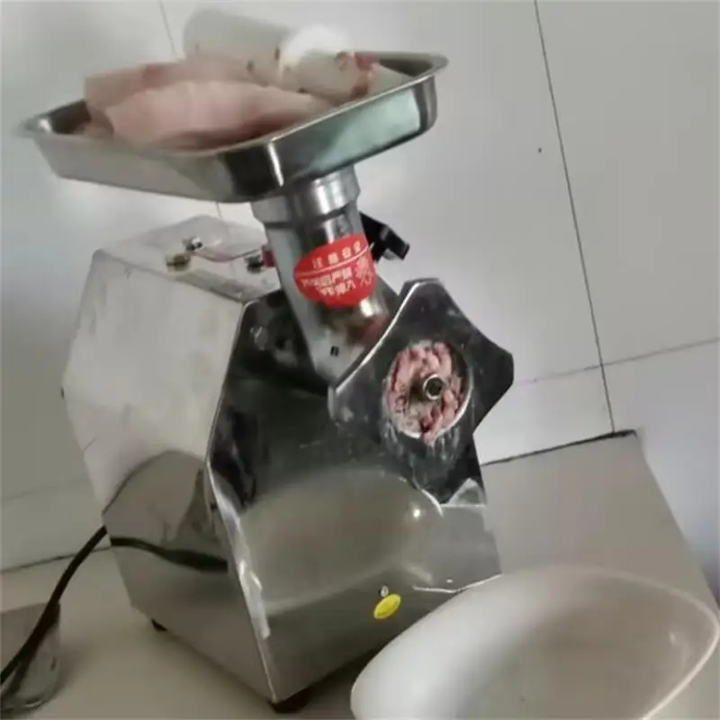 مفرمة اللحم التجارية متعددة الوظائف من الفولاذ المقاوم للصدأ أوتوماتيكية عالية الطاقة ماكينة تعبئة اللحوم المفرومة القوية #1