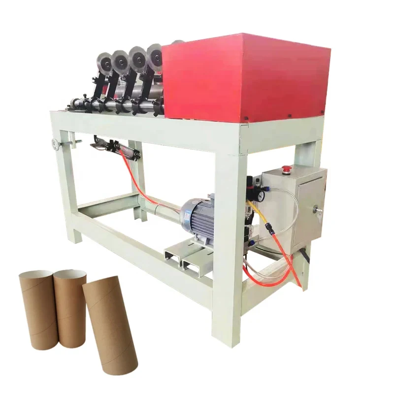 Pneumatic Multi Cutters Cardboard Tub Carton Paper Core Cutting hine