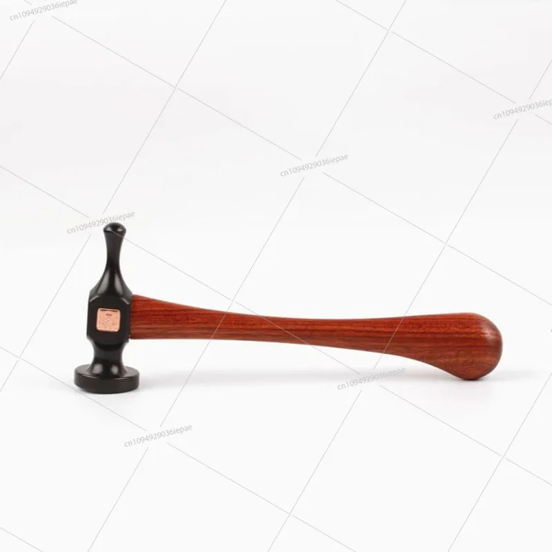 

HRC52 55# high carbon steel rosewood handle leather craft stitching hammer gothic ball peen hammer jewelry making tool