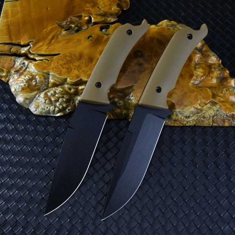 KB 7503 سكين مستقيم عالي الجودة 9Cr13Mov شفرة ألياف النايلون مقبض مقاومة للصلابة بقاء المحمولة سكين الدفاع عن النفس