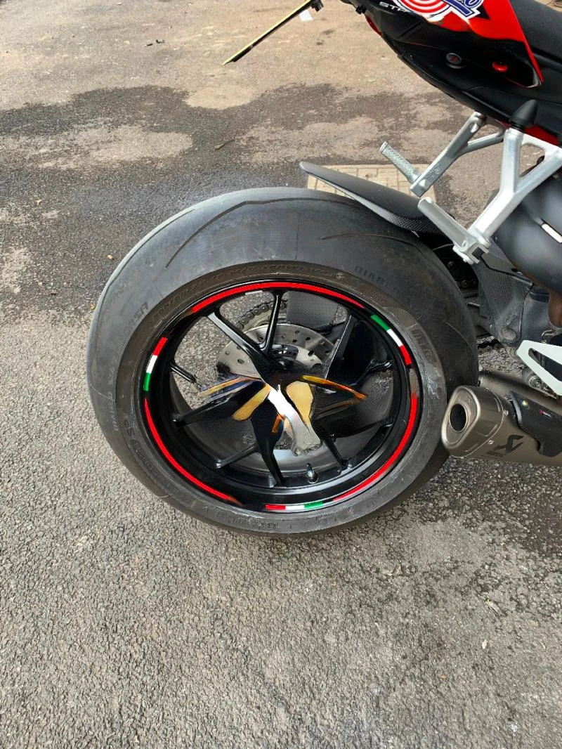 Neue Für DUCATI 821 Streetfighter V4 1200S 696 Motorrad Radnabe Aufkleber Dekorative Felge Wasserdichte Hohe Reflektierende Sticke