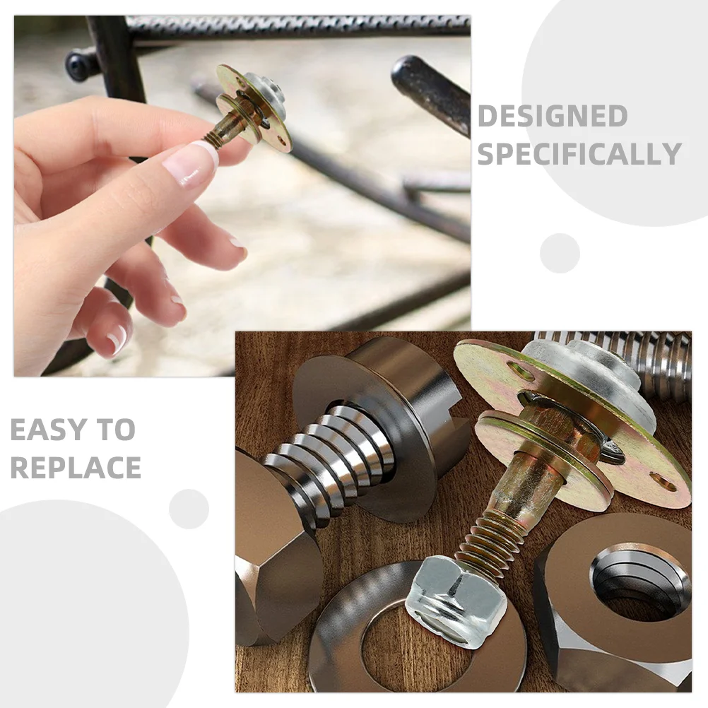 8 Pcs Chair Bearings Repairing Rocking Hardware Kit Band Iron Plating Supply Office Chairs