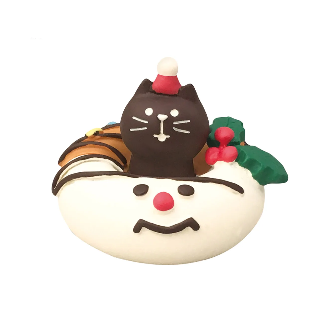 New Japanese Christmas Ornaments Coffee Santa Claus Cake Decoration Doughnut Sweet Cone Desktop Decorations Garden Accessories