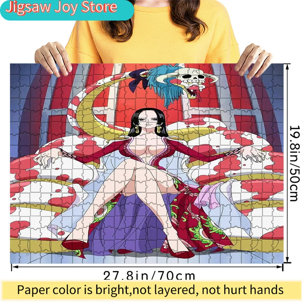 

One Piece Boa Hancock Throne Scene Art Paper Jigsaw Puzzle, Pirate Empress Character Decor, Collectible Gift for Fans