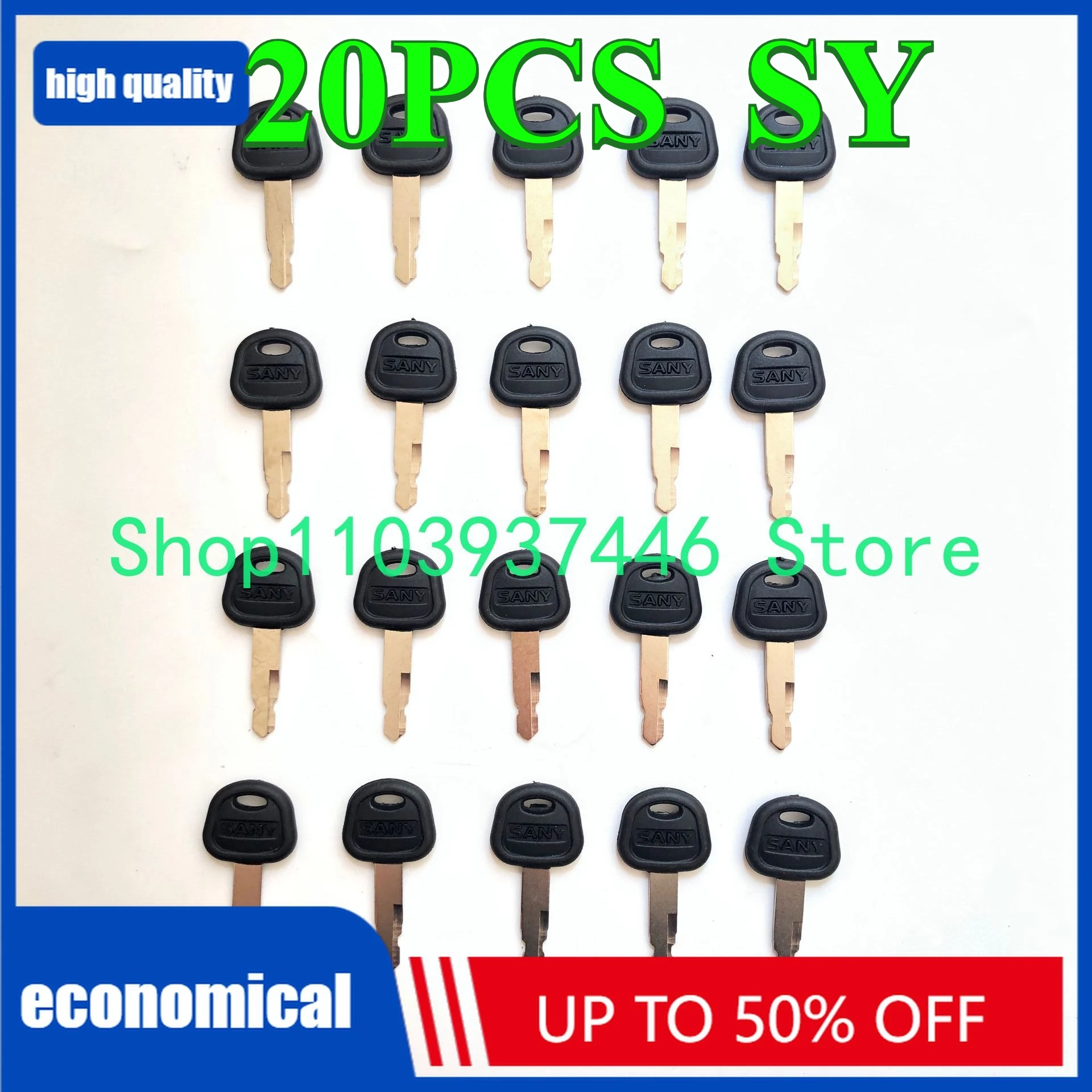 20pcs Ignition Keys For SY Excavator Bulldozer Loader Heavy Equipment key