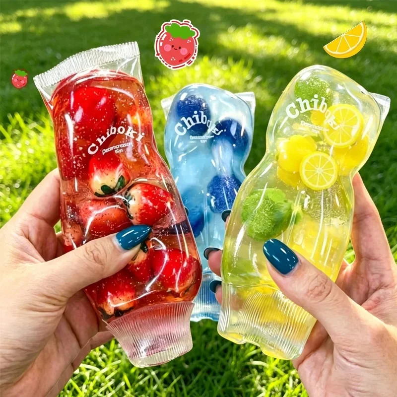 Fruit Filled Maltose Toothpaste Stress Relief Toy Jam Vaseline Fee ASMR Fidget Toys Shapeable Squishy Toy Deformable Squeeze New