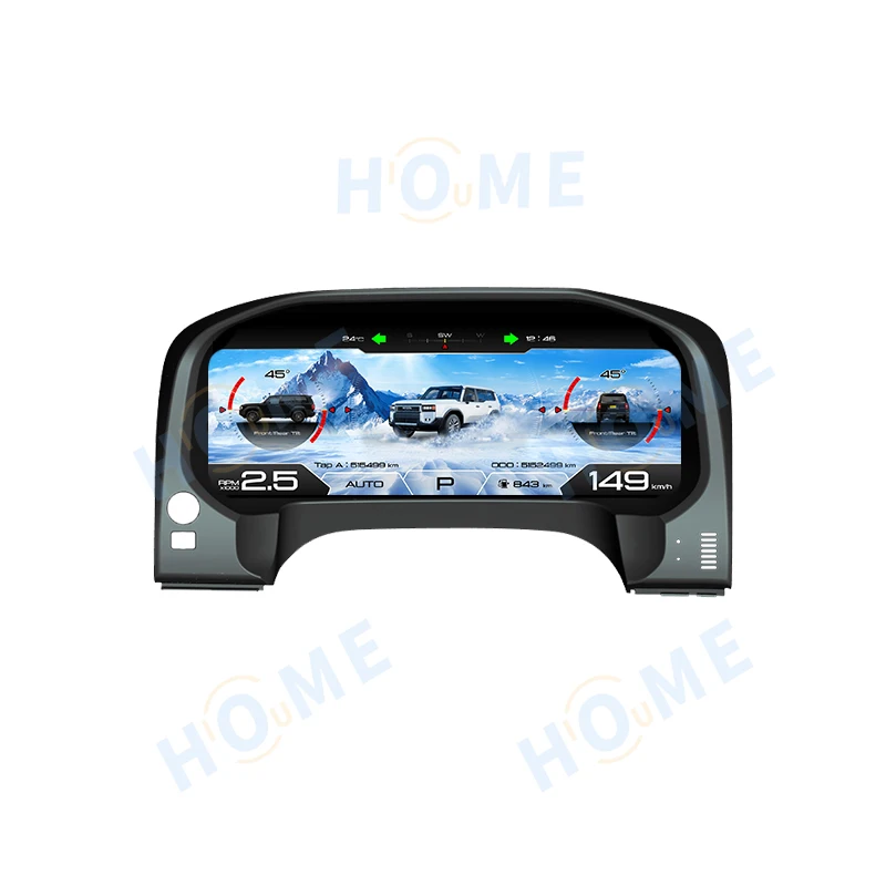 

12.3-inch LCD Odometer Virtual Cockpit for Prado 2010-2020 Interior Retrofit Kit Digital Dashboard Linux System