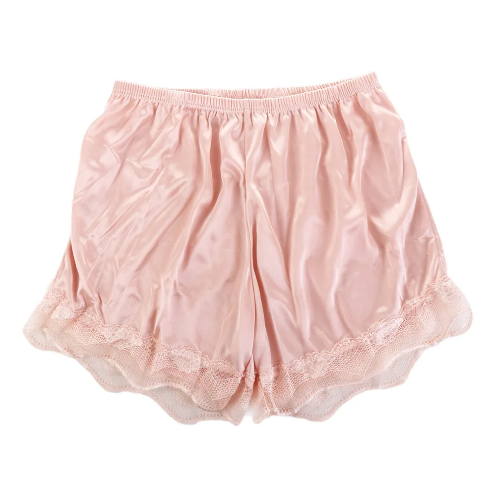 Summer Thin Women Satin Safety Pants Lady Pajamas Shorts Safety Shorts Leggings Polyester