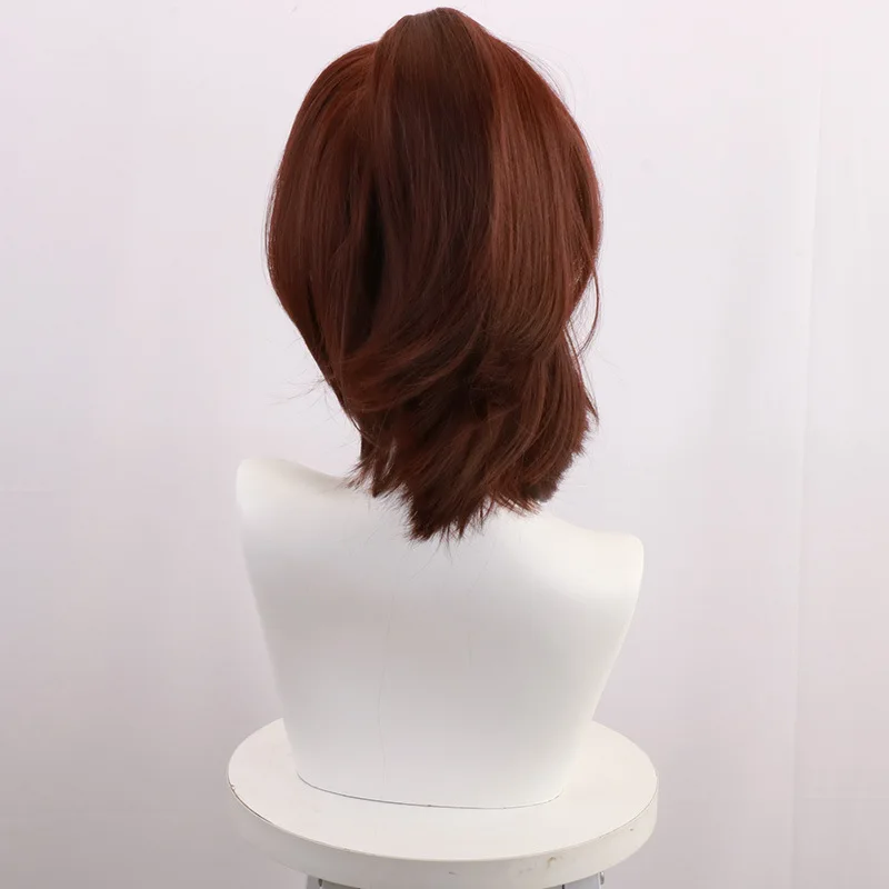 Hanji Zoe / Hange Zoë aanval op Titan cosplay pruik