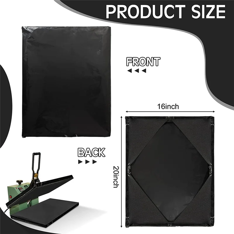 New Heat Press Platen Wrap Cover, Heat Press Heating Plate Protective Cover High Temperature Anti-Stick (2Pcs 15In X15In)