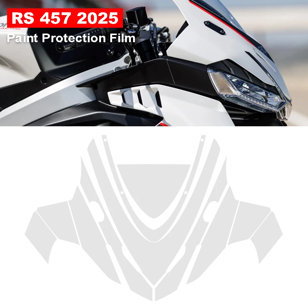 

Подходит для мотоцикла RS 457 2024, PPF, защитная пленка для обтекателя от царапин для Aprilia RS457 2025, защитная пленка из ТПУ для краски