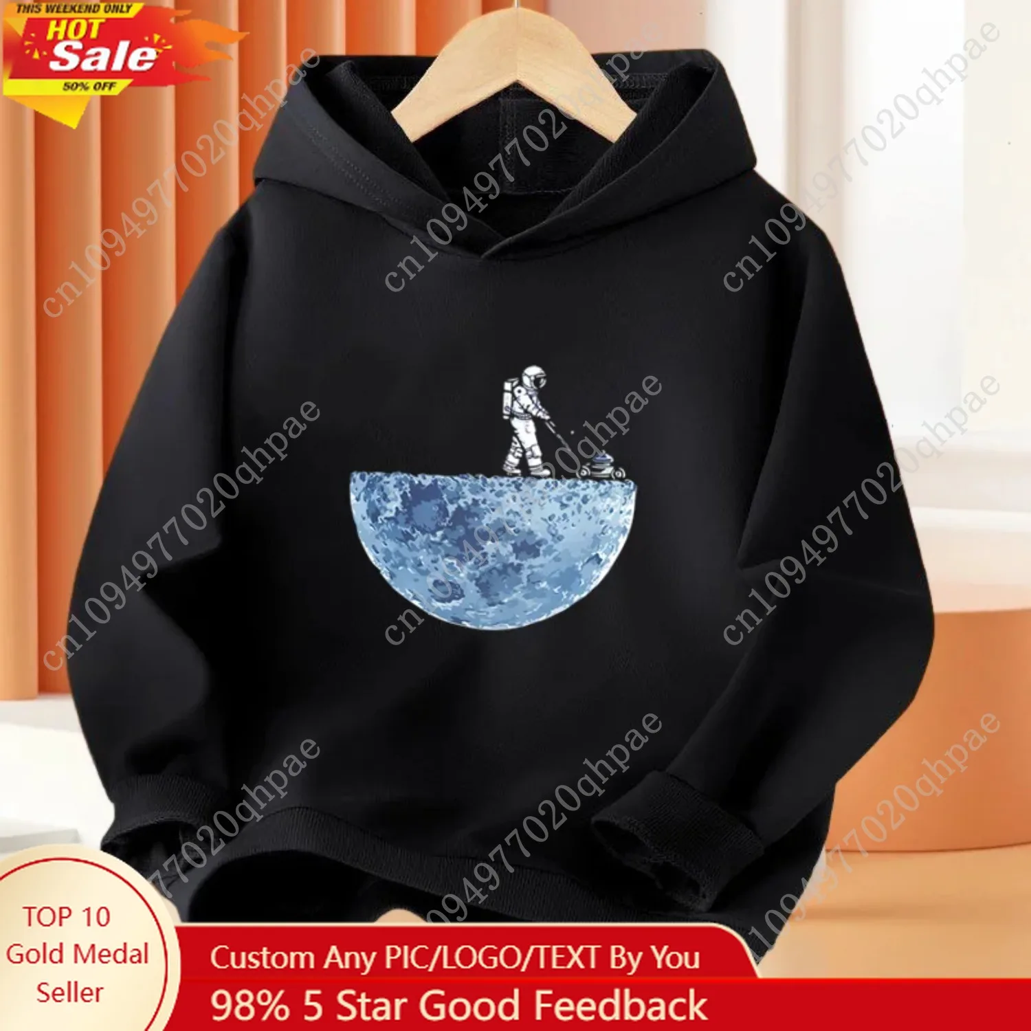 

Children's Santa Claus Print Hoodie Printed Boys Girls Fashion Long Sleeve Sweatshirt Party Christmas Harajuku Long Sleeve Tops