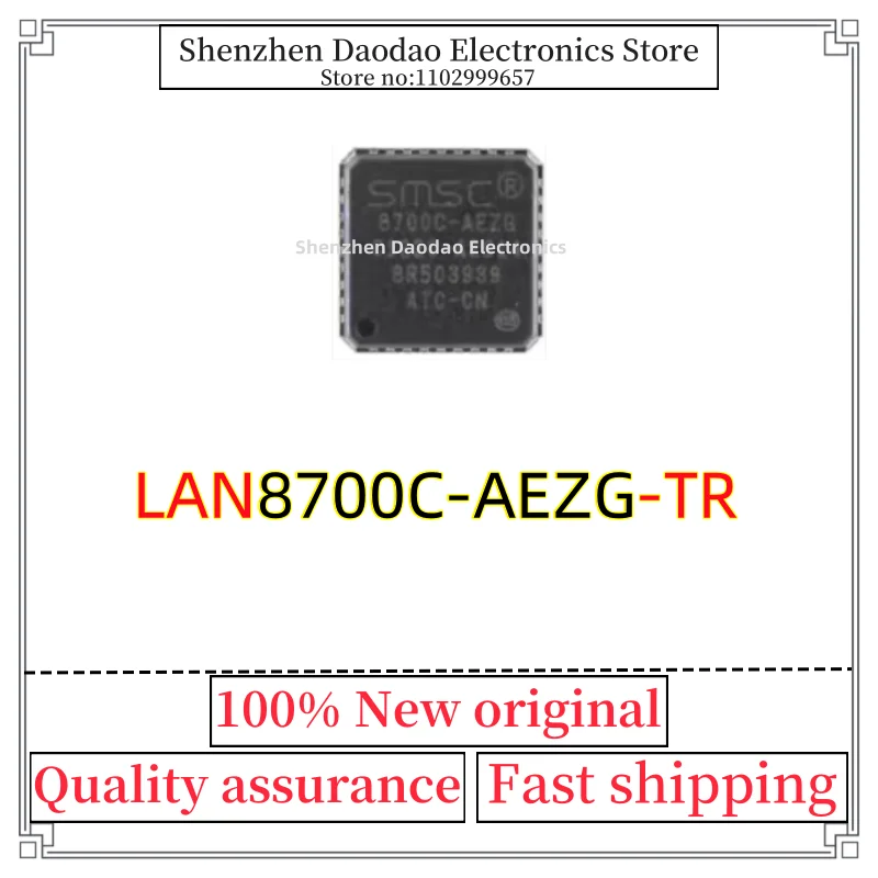 

5Pcs LAN8700C-AEZG-TR 8700C-AEZG LAN8700C LAN8700 QFN-36 Driver chip IC new original