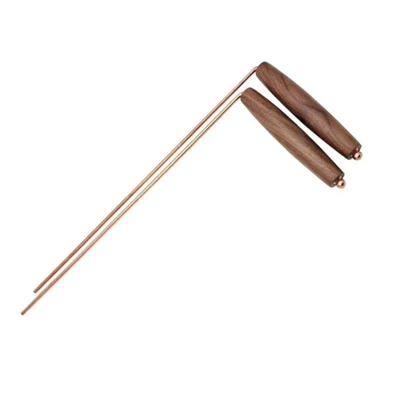 

652F Precisions metal Dowsing with Smooth Spin Design & Walnuts Grip For Lost Object Recovery & Paranormal Exploring