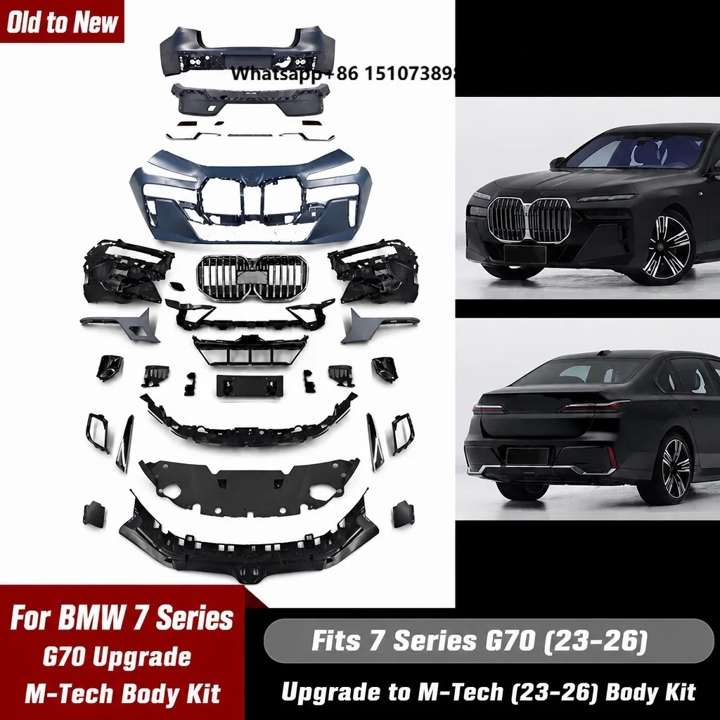 Factory Price Car G70 Upgrade MT Sport Style Front Rear Bumper Body Kits for 7 Series G70 2023-2026 Conversion Kit