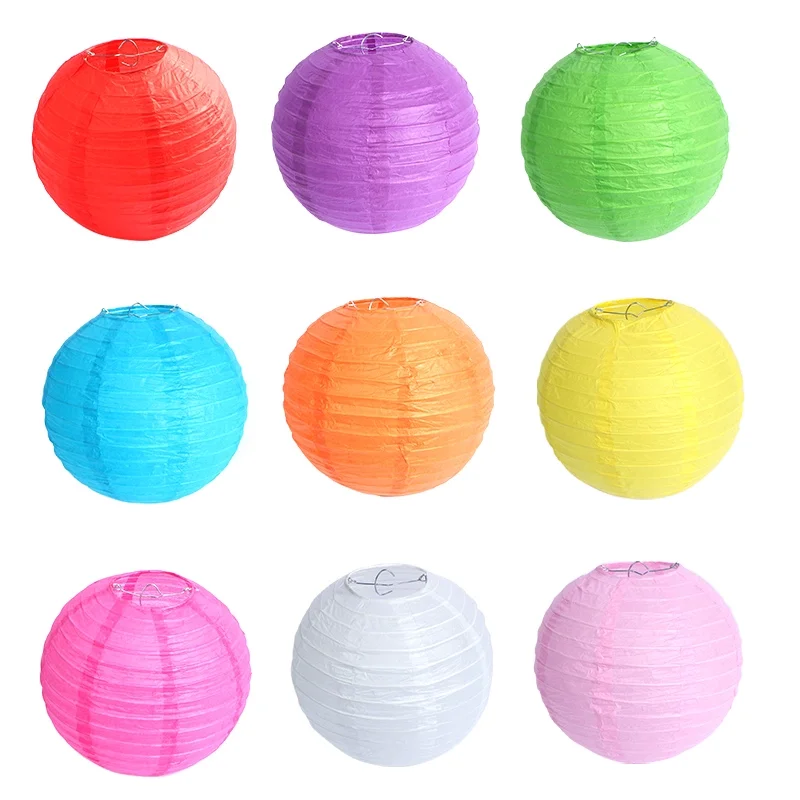 35cm (14 Zoll) Geburtstagsdekoration DIY Hochzeits- und Heimdekoration Runde Papierlaternen für Festliche Atmosphäre im Herbst
