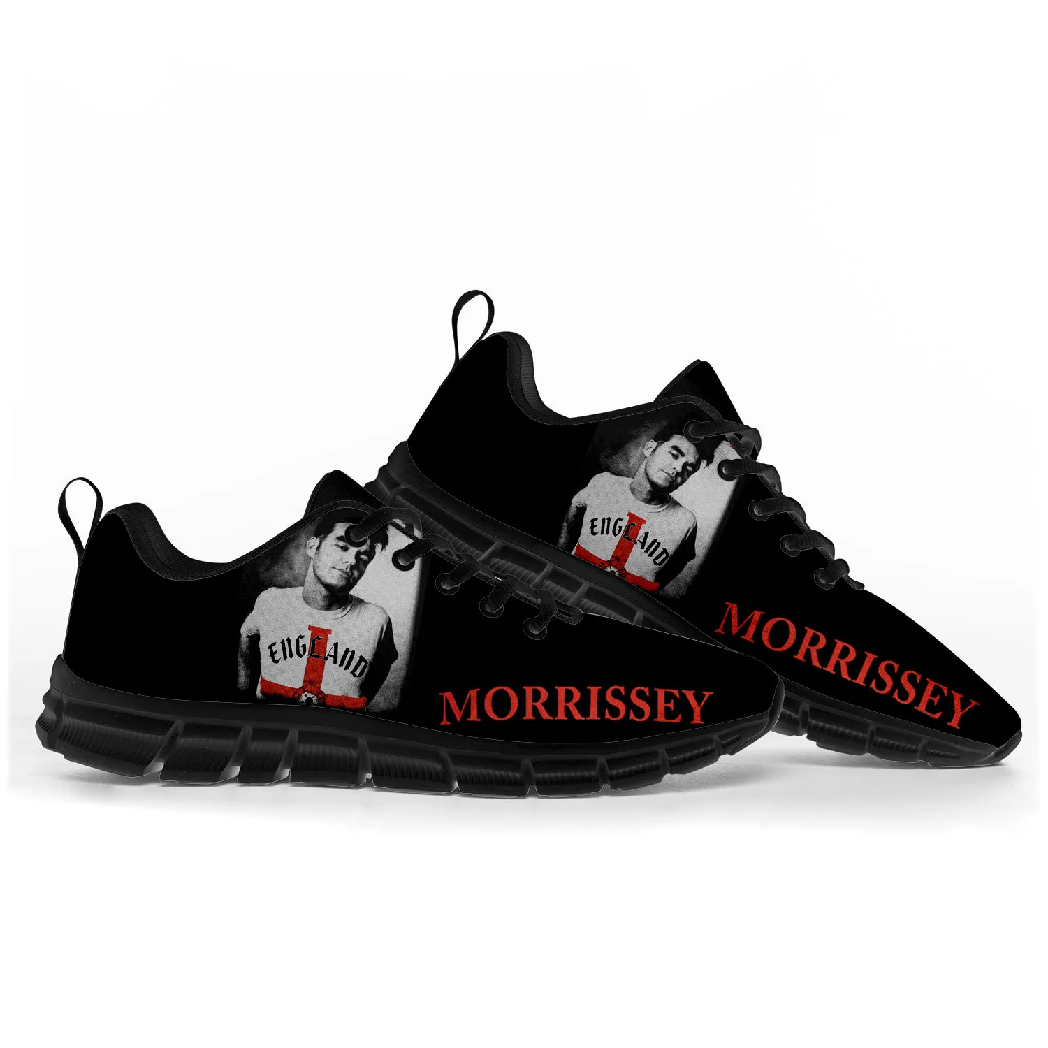 Morrissey Rock Singer Pop Sports Shoes Mens Womens Teenager Kids Children Sneakers Casual Custom High Quality Couple Shoes Black