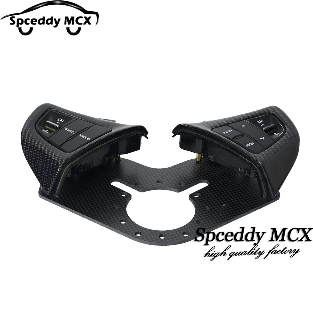 Car Steering Wheel Modification With Multifunctional Cruise Control Button Retaining Bracket Carbon Fiber For Hyundai MISTRA