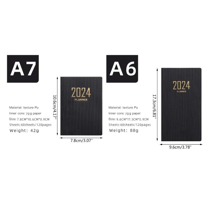 2024 Schedule Notebook Schedule Notepads Journaling Notebooks for Home Office
