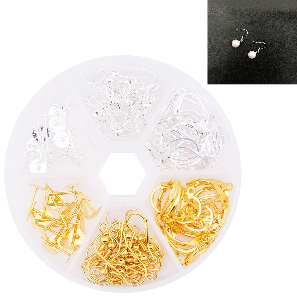 

120pcs Earring Backs Stopping Plugs Prevent Sensitive Skin Portable Size Storage Box Jewelry Accessories Body