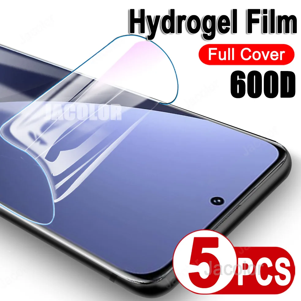 5 uds película de hidrogel suave para Xiaomi 12S 12X 12 Pro Ultra Protector de pantalla protectores de pantalla de Gel de agua 12 X S 12SUltra 12SPro 600D