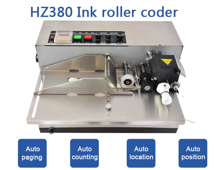 Automatic Continous Batch Coding Machine for Plastic Bags MY-380 Expiration Date Batch Numbering Machine