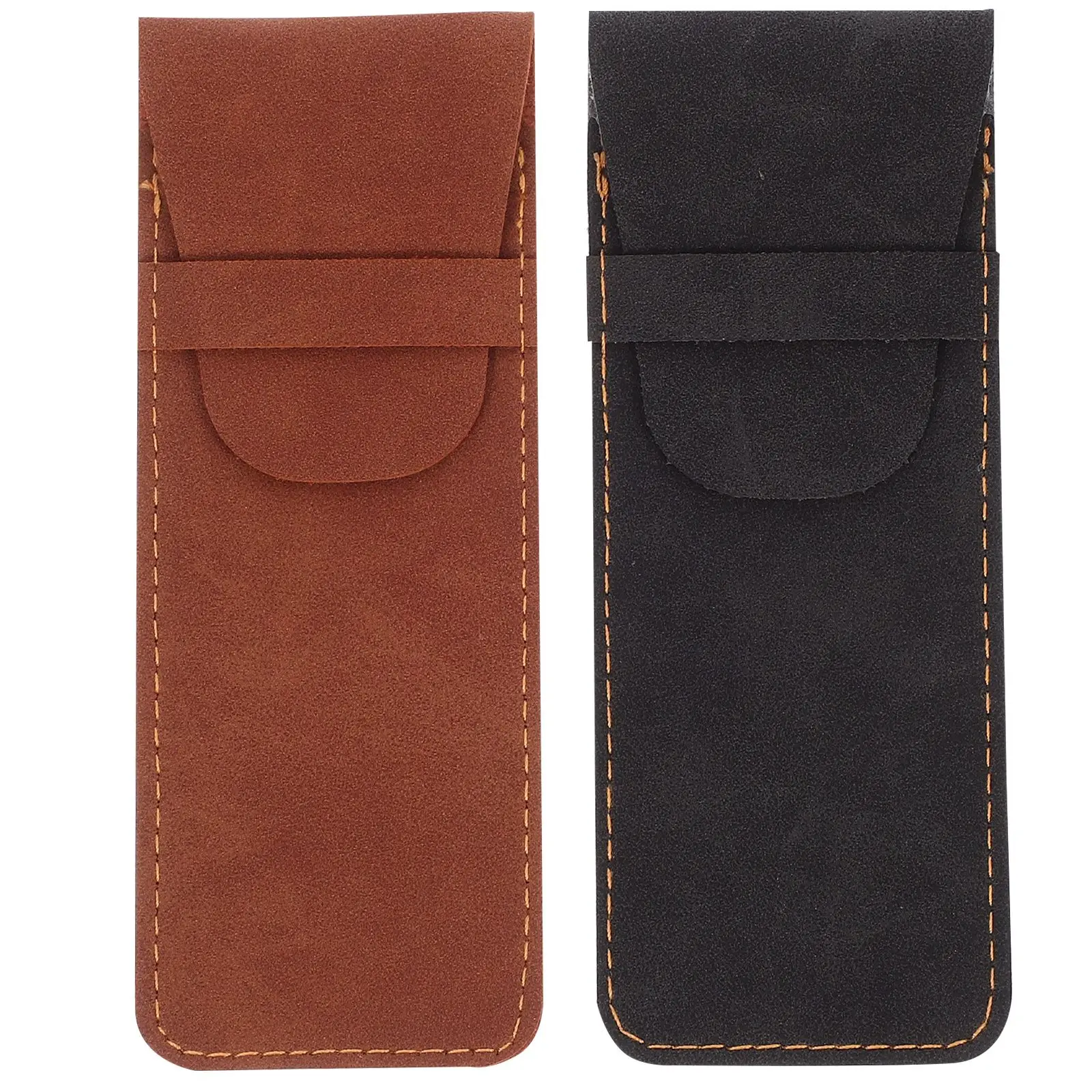 2 Pcs Pencil Case Protective Cover Color Storage Bag Holder for Journal Fountain Pouch Container Notebook Hand Pu Man