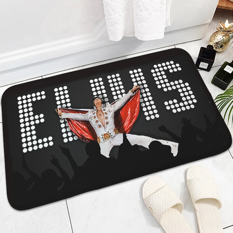 Bathroom Foot Mat H-Elvis Entrance Door Doormat Slip-resistant Carpet for Kitchen Hallway Balcony Bath Rug Home Decor Items