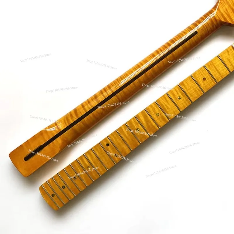 For Replace Maple Guitar Neck for 9.5 21 Fret ST TL Electric Guitar Neck