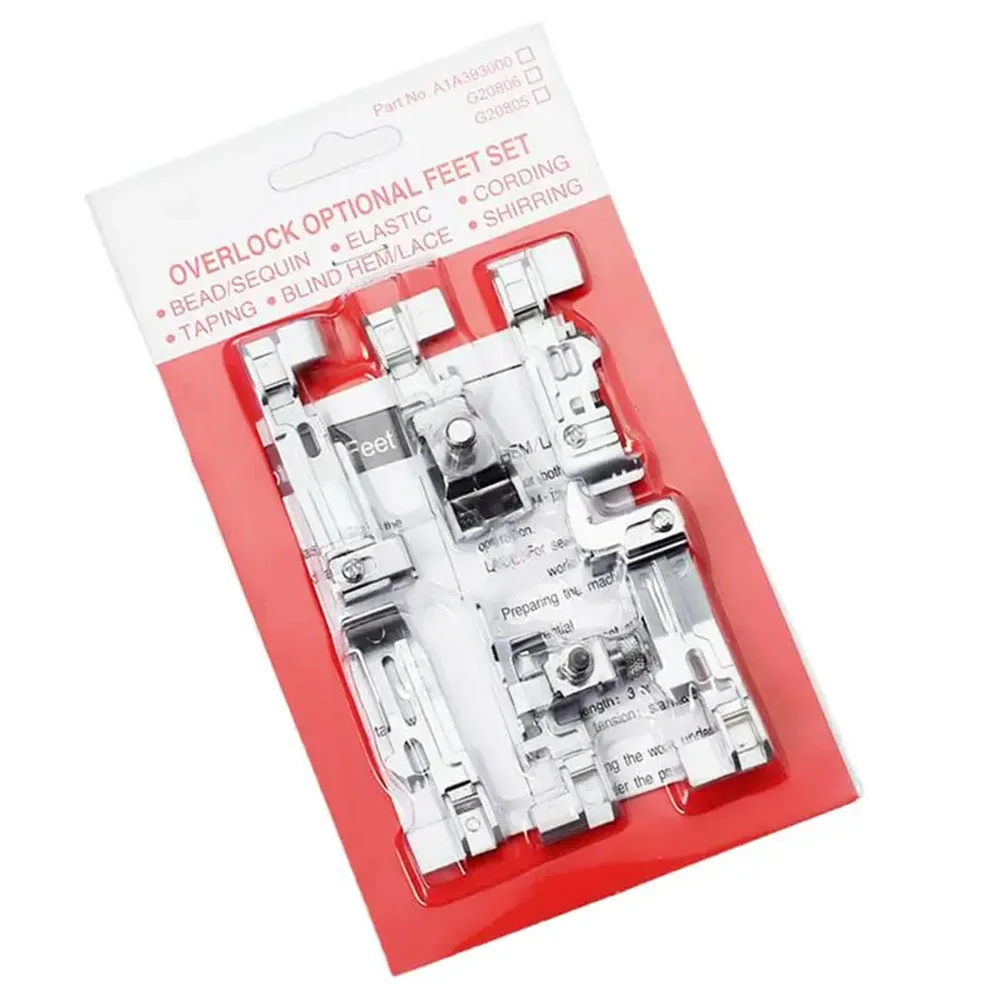 

Набор высококачественных оверлочных лапок для обработки края и обратного шва, простые в использовании
