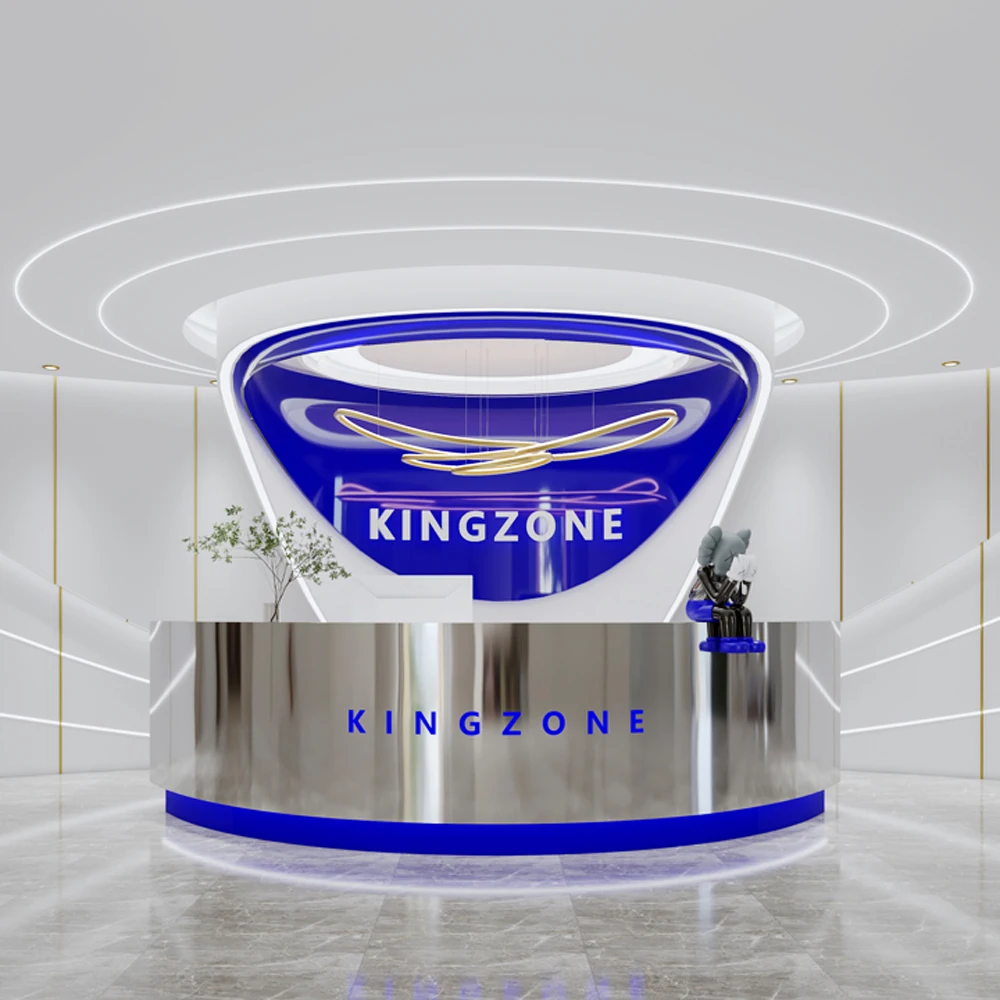 

Modern Office Luxury Reception Desk Hotel Front Counter Lobby Furniture Beauty Salon Clinic Corporate Empfangs Theke Business