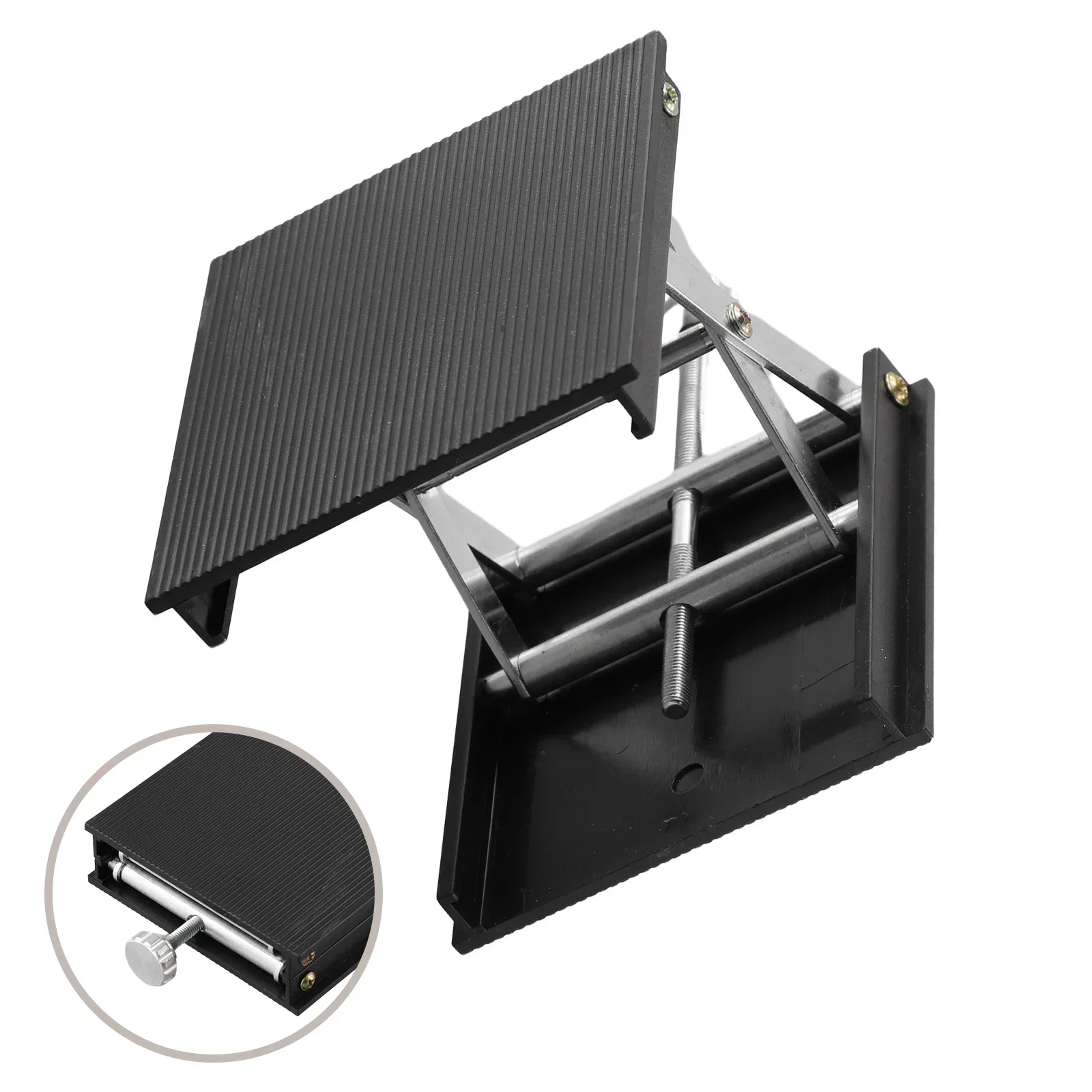 1pc Plastic Lift Table Woodworking Carving Lift Table Level Lift Table Bracket Tools Black Instrument Parts Accessories