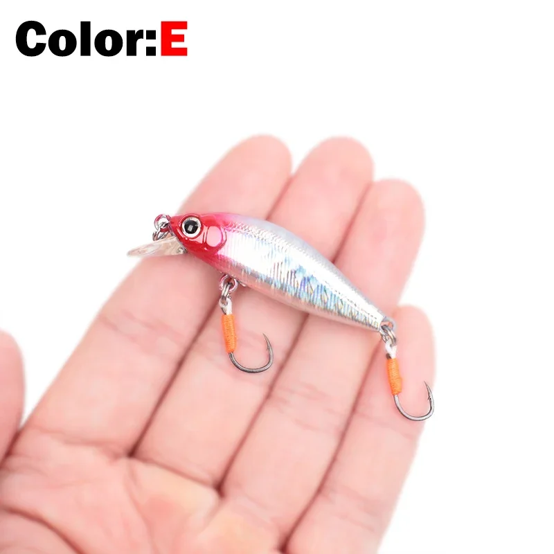 OUTKIT 2022 NEU Kommen Japanisches Design Kleine Köder Angeln Köder 3,2g 45mm Sinking Minnow Mini Harten Köder für Barsch Forelle Bass
