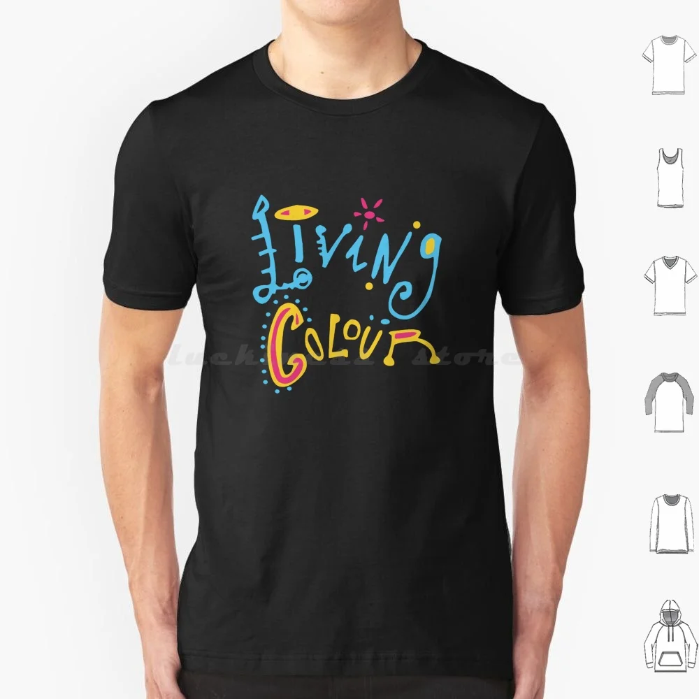 Living Colour T Shirt Men Women Kids 6xl Living Colour 80s 90s Vintage Vivid Shade Stain