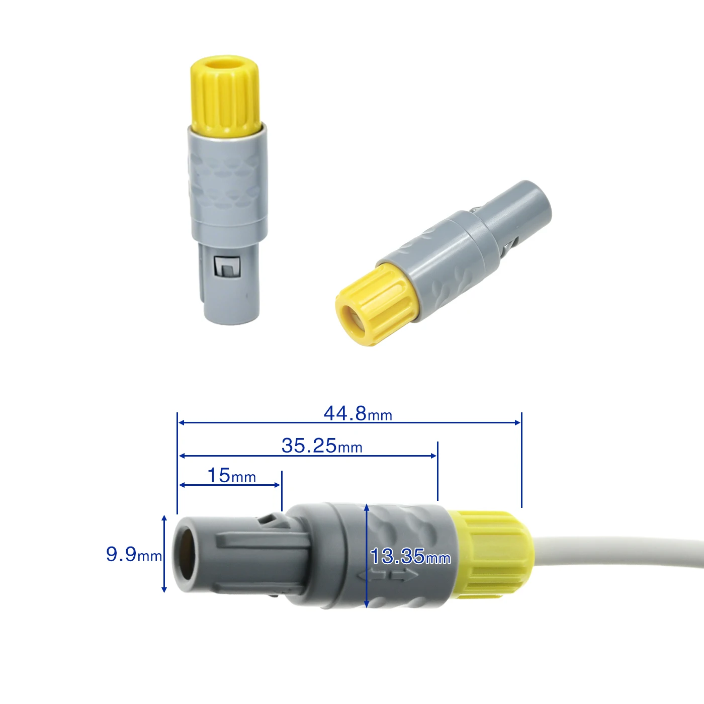 5pcs packing ECG EHG SPO2 Push Pull lem Quick plastic Connector&socket  40 degree slot With 2pin 3pin 5pin 6pin 7pin 8pin