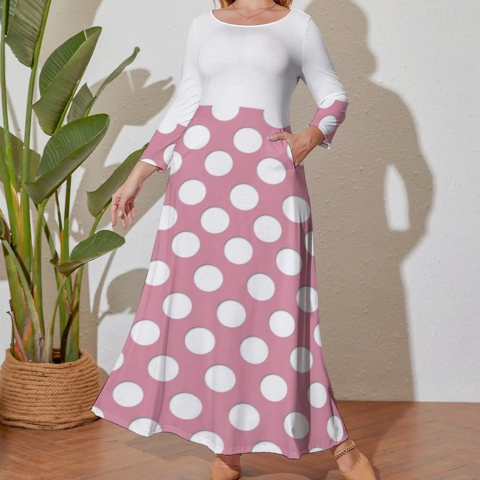 Cute Polka Dots Long Sleeved Dress Women's dresses Summer skirt women's clothing summer 2024 novelties