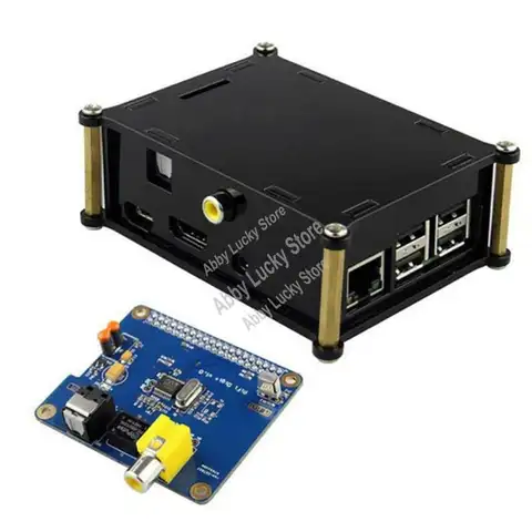 HIFI Digi+ Digital Sound Card Blue Digital Sound Card I2S SPDIF Optical Fiber RCA For Raspberry Pi 3 /2 B+-A79U
