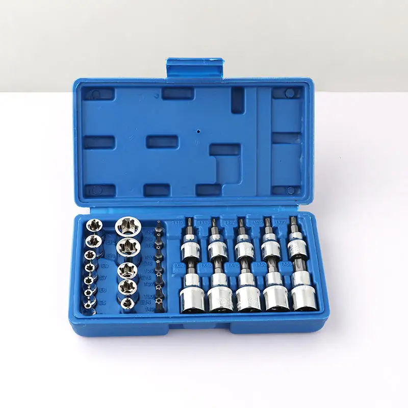 

Поставщик фабрики Наборы бытовых инструментов 29 шт. 30 шт. Набор головок 3/8 "Привод Безопасность Гаражный инструмент Набор инструментов для быстрой ремонта