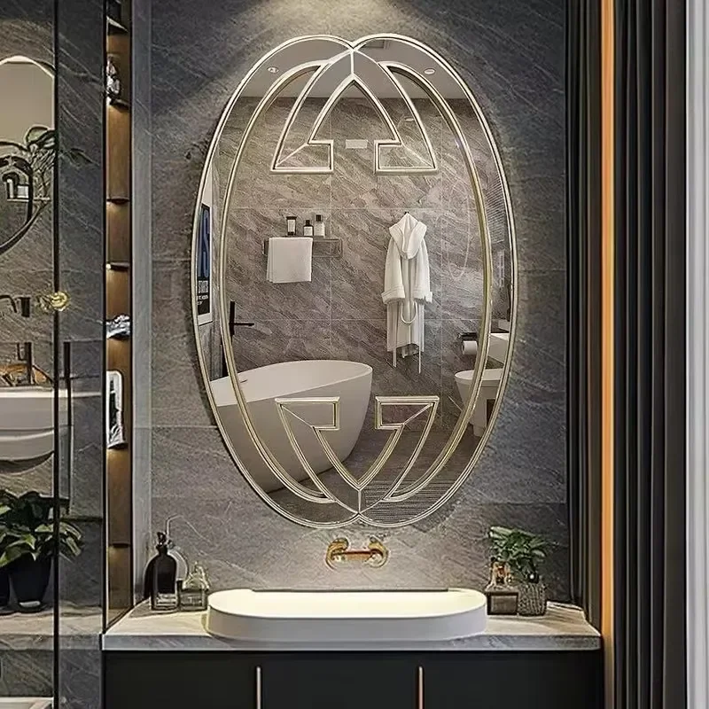 80x120cm Irregular Shape Decorative Mirror for Bathroom Makeup Restaurant Wall Art Home Decoration