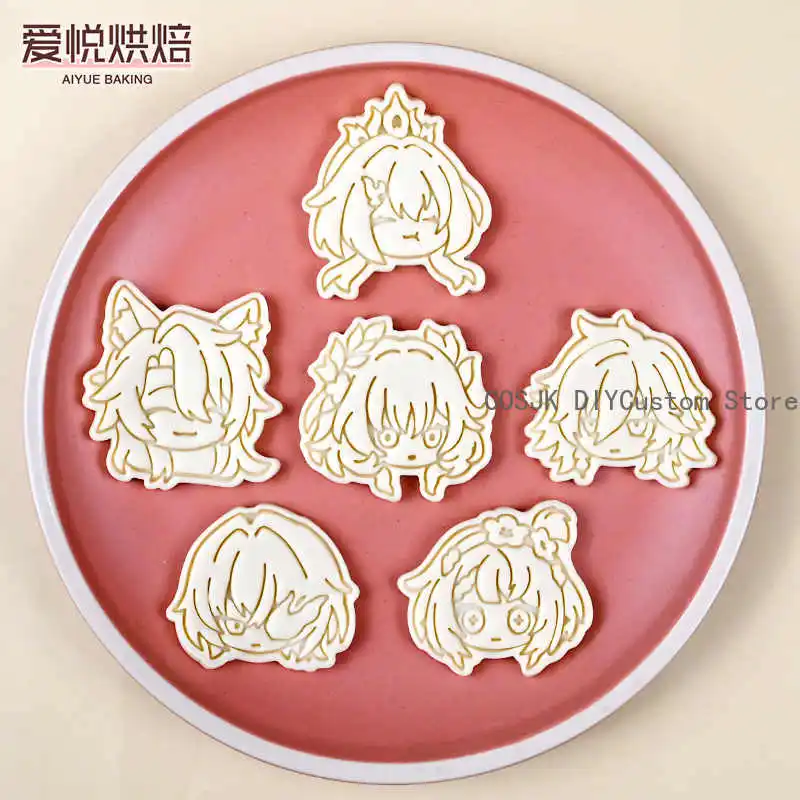 

Игра Honkai: Star Rail Phainon Anaxagoras Mydei Castorice аниме косплей формочка для печенья пресс для печенья инструмент для выпечки талисман рождественский подарок