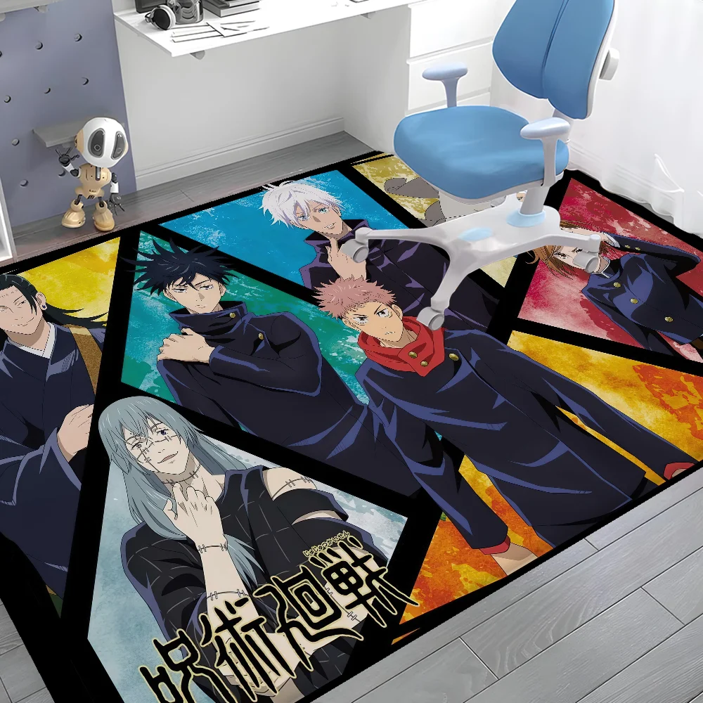 Anime Jujutsu Kaisen Floor Mat Bathroom Mat Kids Room Bedroom Decoration Balcony Anti-Slip Doormat Living Room Welcome Rug