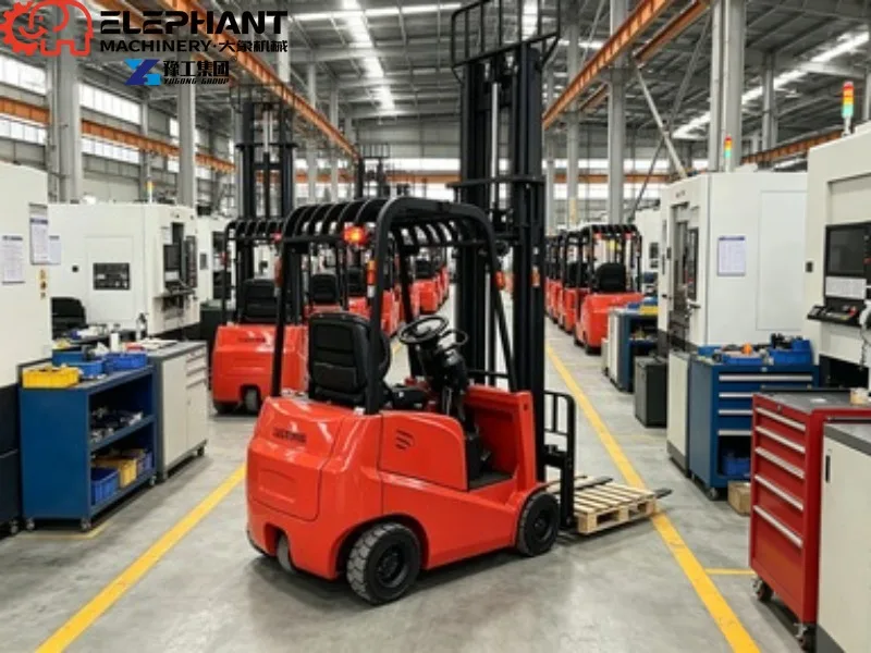 4 Ton Compact Electric Forklift 3.5m Lifting Height Lithium Battery Pallet Stacker For Factory Heavy Goods Stacking