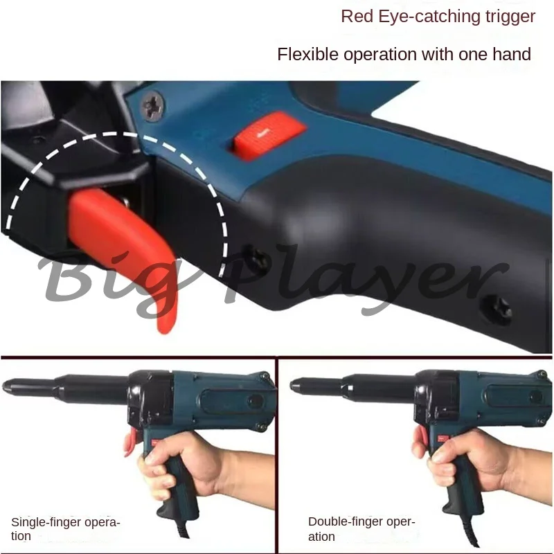 NEW Electric Rivet Tool  Electric Nailer 220V Electric Riveter Furniture Nailer 400W for 3.2-5.0Mm Rivets