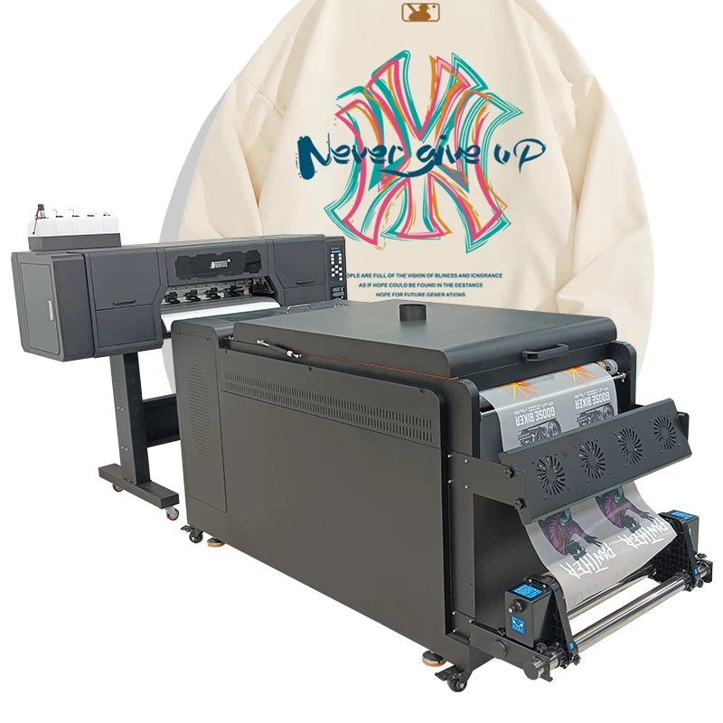 Intelligent Touch Screen DTF Printer 60CM Textile DTF Printer Powder Circulates Automatically Pet Film Machine Environmentally