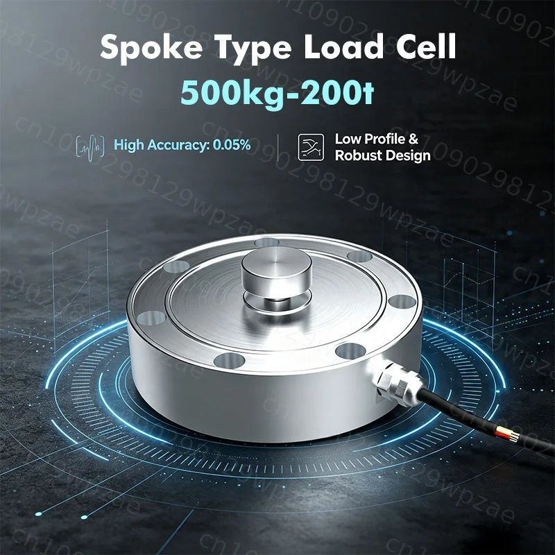 GSS406 Price Hydraulic Compression Load Cell Profile Pancake Round Force Sensor 50T 100T 150T