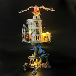 BYB LED Light Kit For 76417 Gringotted Wizarding Bank Building Blocks Decorative Lamp Remote Control Not Include Lego Building