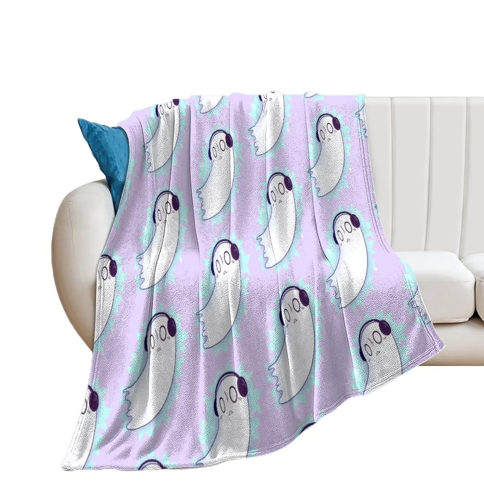 

Napstablook Throw Blanket blankets ands Giant Sofa warm winter Comforter Blankets