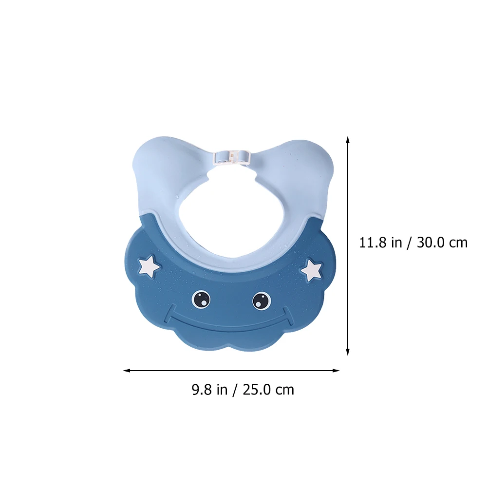 

Baby Shampoo Hats Waterproof Wash Cap for Kids Shower Bathing Reusable Infant Hair Protection Hat Non Slip Adjustable Size PP